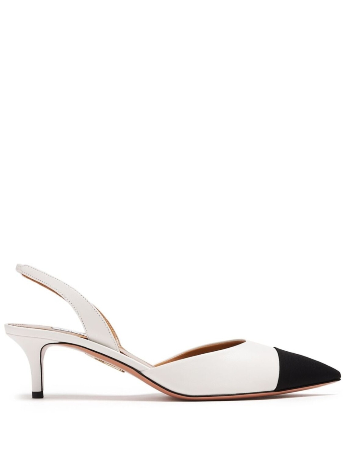 

Aquazzura двухцветные кожаные туфли, белый