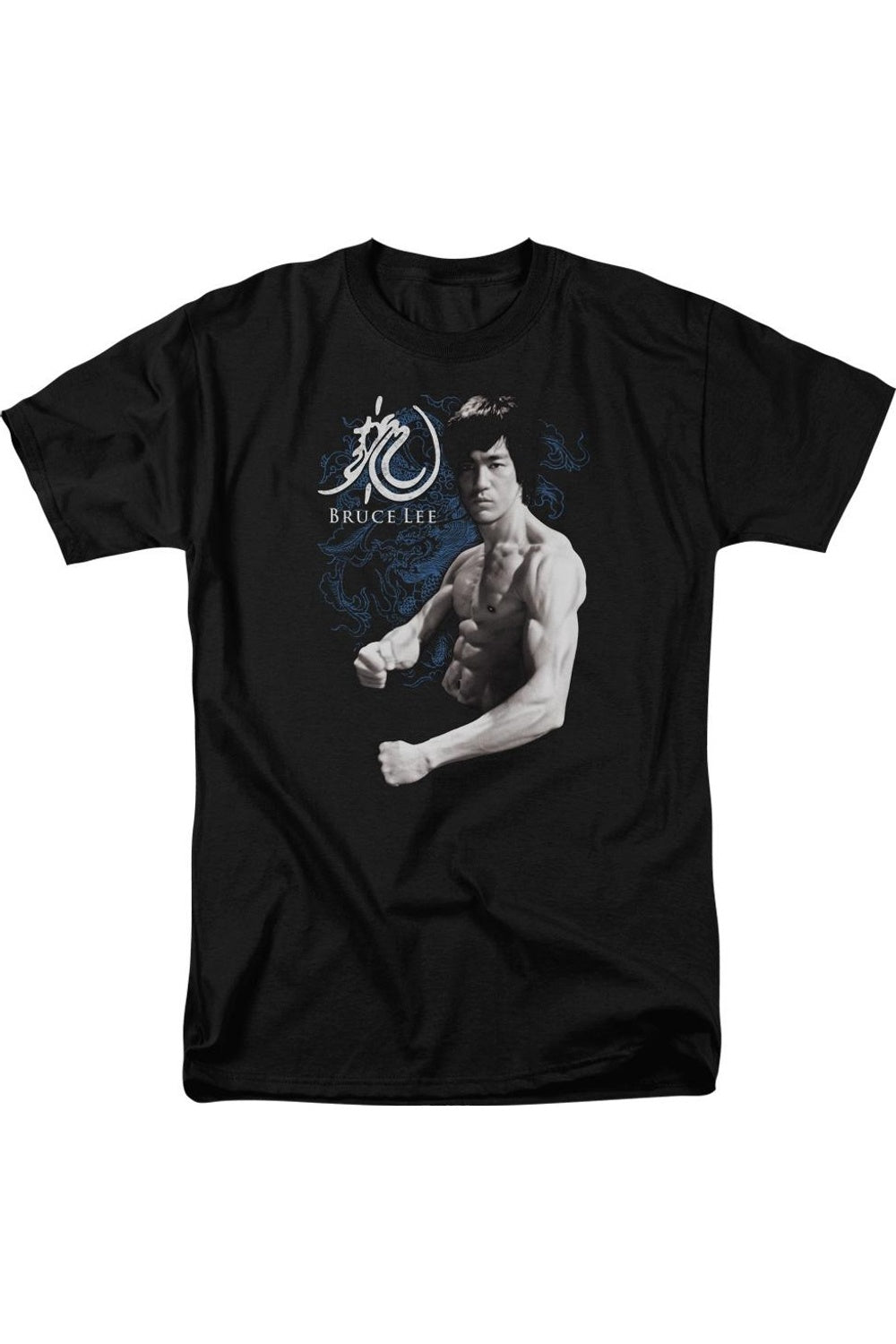 

Футболка с коротким рукавом для взрослых Bruce Lee Dragon Stance Gildan, черный