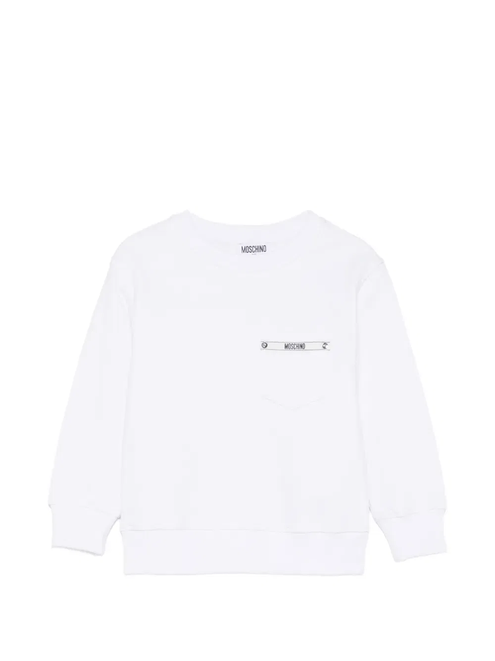 Толстовка с карманом Magllieria Moschino Kids, белый