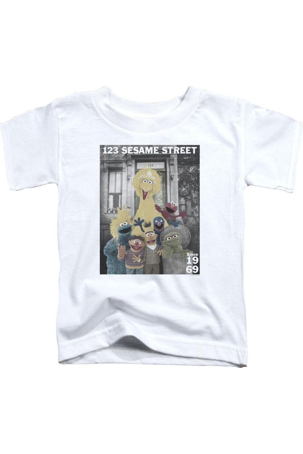 

Футболка с коротким рукавом Sesame Street Best Address для детей Gildan, белый