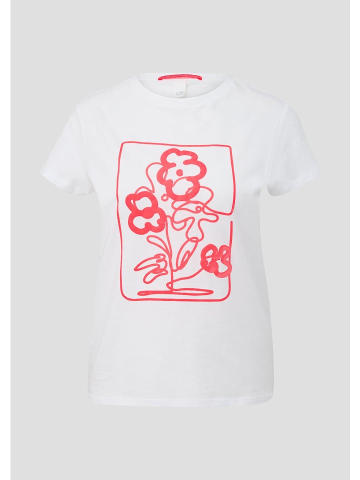 

QS Футболка белого цвета (01D0_white), Белый, QS Футболка белого цвета (01D0_white)