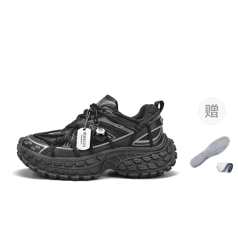 

Амортизирующие износостойкие дышащие легкие низкие массивные кроссовки для мужчин Masongarments, темно-красный (charm)[with fleece-lined insole]