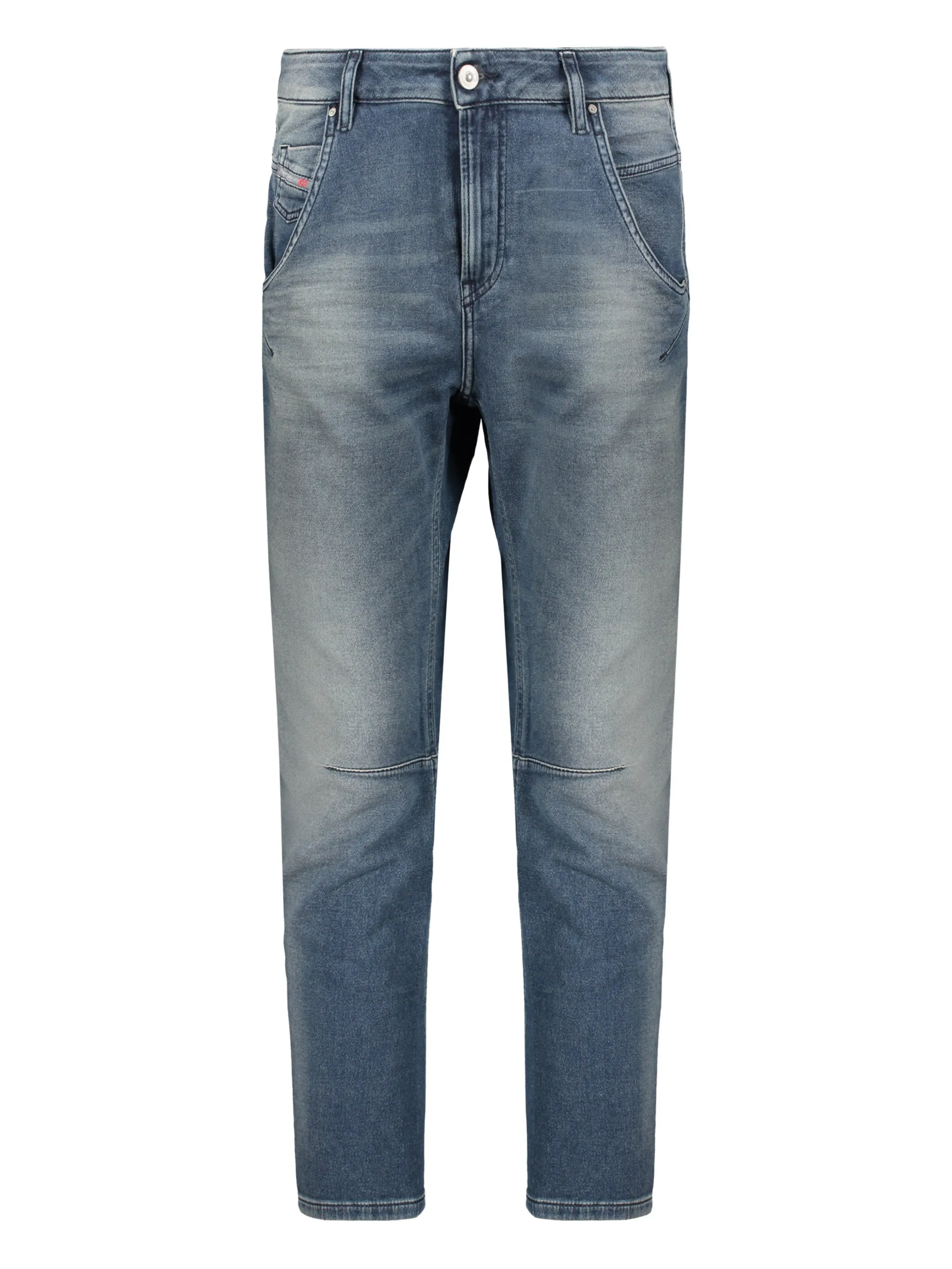 

Джинсы с пятью карманами с эффектом стирки Diesel, синий