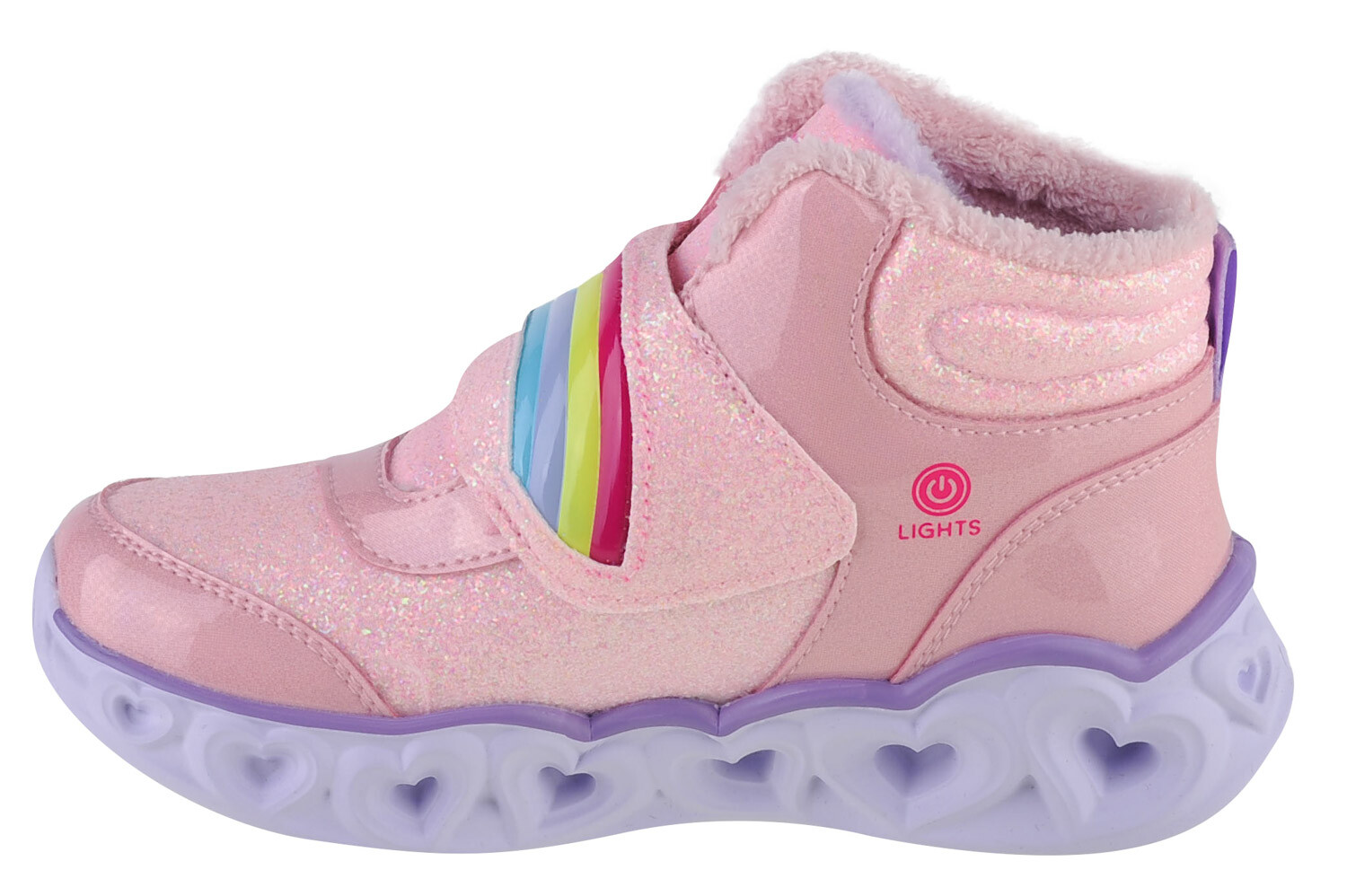 Сапоги Skechers Skechers Heart Lights Brilliant Rainbow, розовый — фото 2