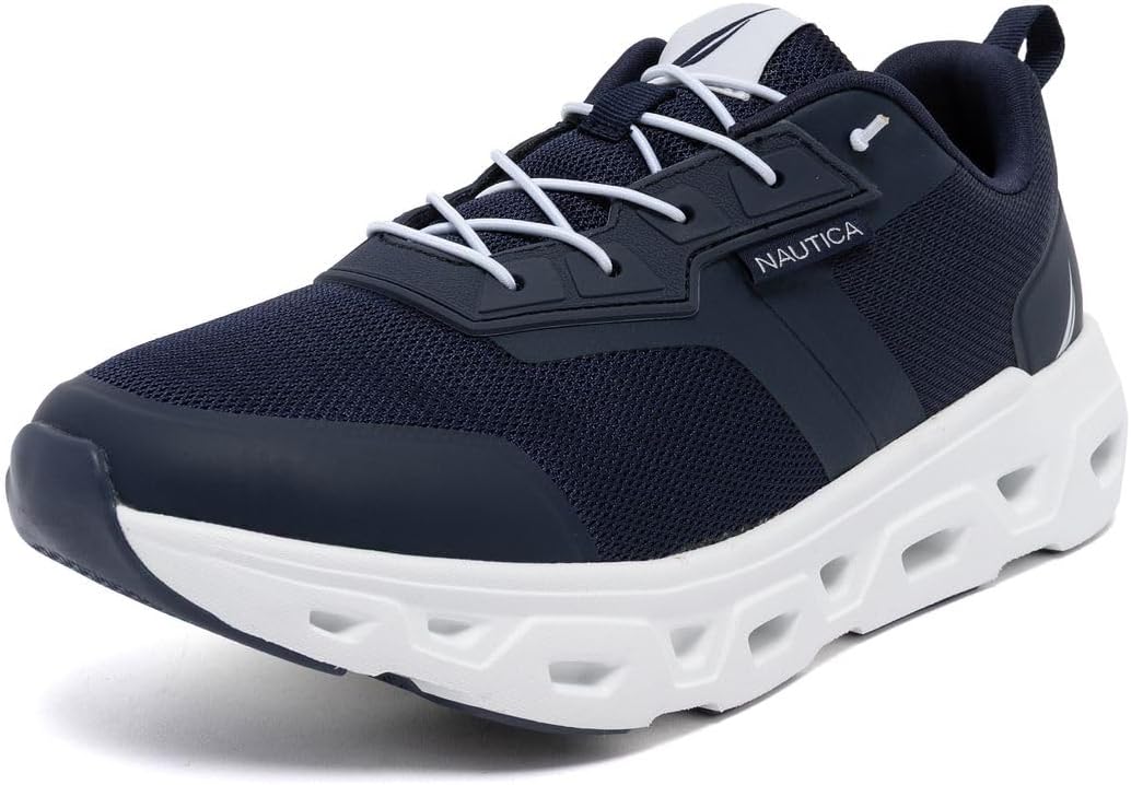 

Мужские кроссовки Nautica для бега, спортивные, модные, с шнуровкой, мягкие для тренировок, тенниса - с амортизацией, дышащие, легкие и удобные, темно-синий