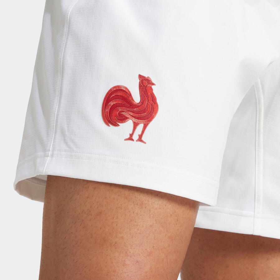 ADIDAS Женские/мужские шорты для регби - XV de France, белые — фото 4