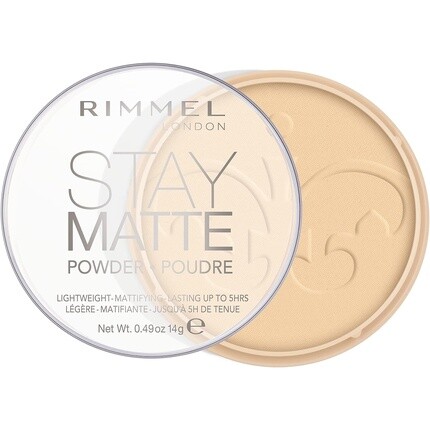 

Прессованная пудра Stay Matte, прозрачная, 14 г, Rimmel