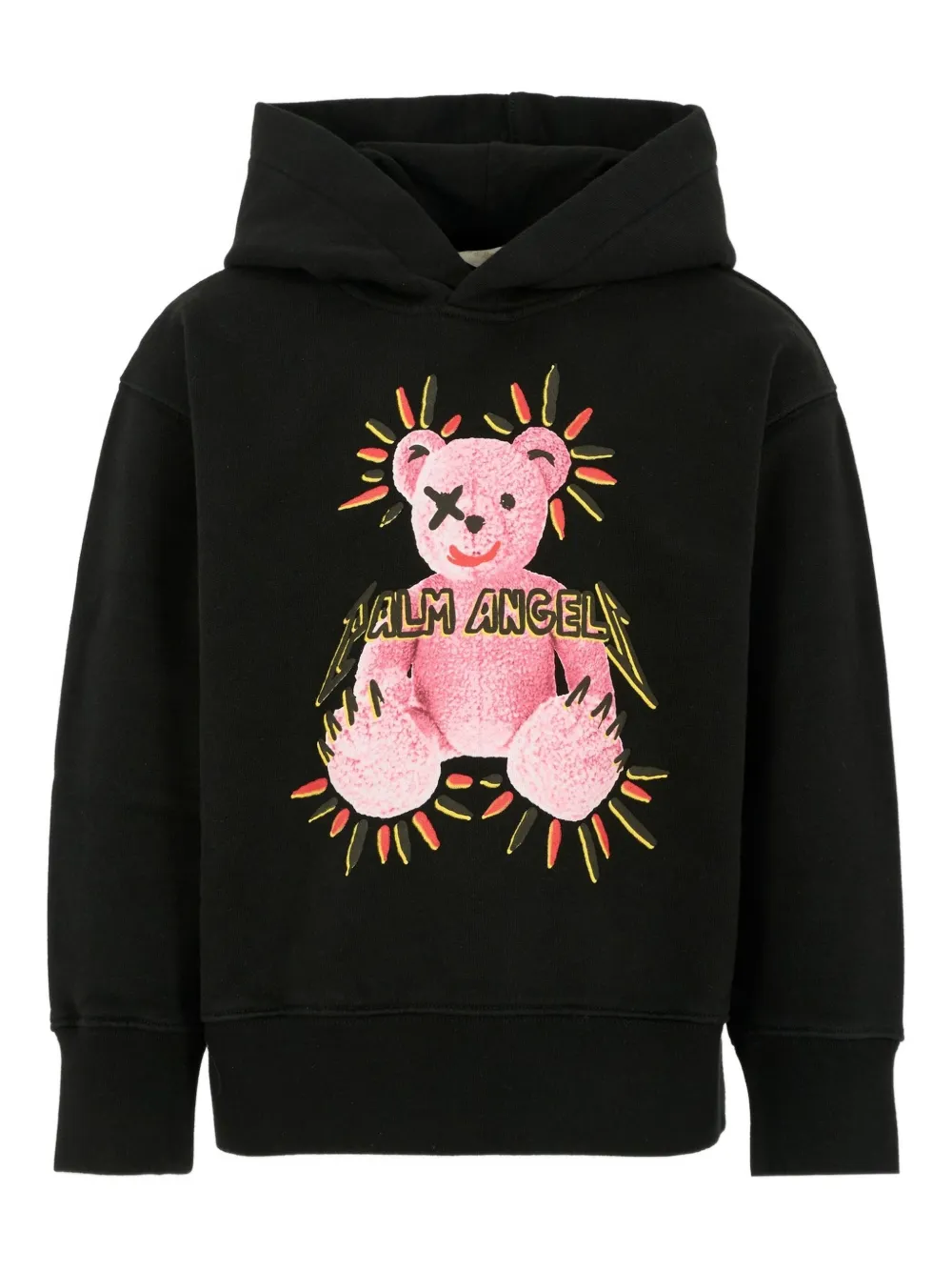 

Худи с принтом мишки Palm Angels Kids, черный