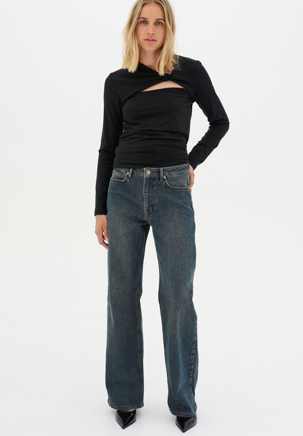 

Топ с длинными рукавами VIGGAMW KNOT My Essential Wardrobe, черный