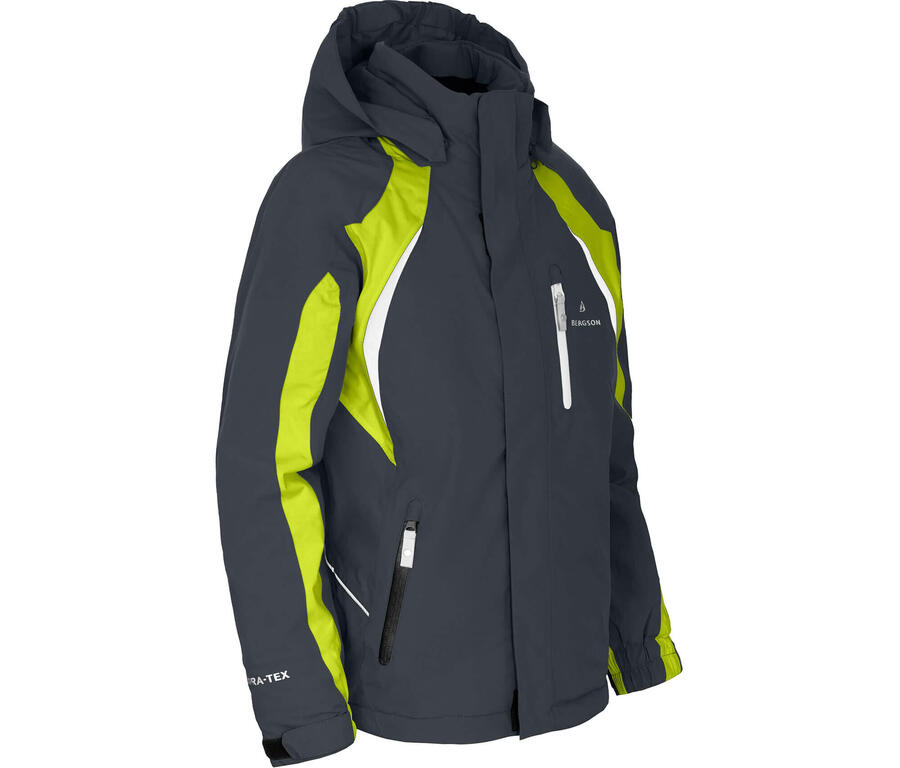 

BERGSON Детская горнолыжная куртка, идеально подходящая для юных любителей зимних видов спорта. Серый.