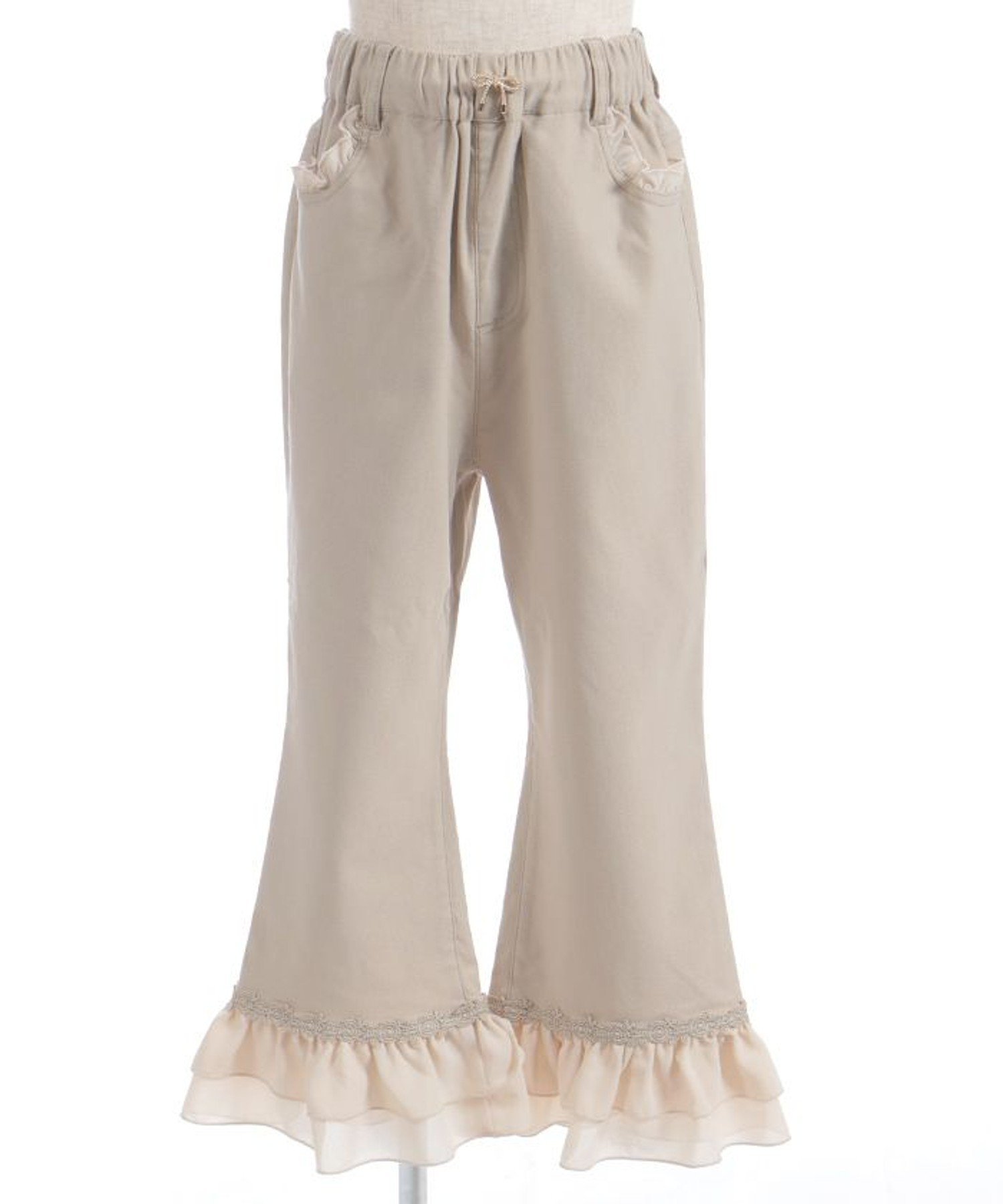 Леггинсы с эластичной оборкой Axes femme kids, Beige