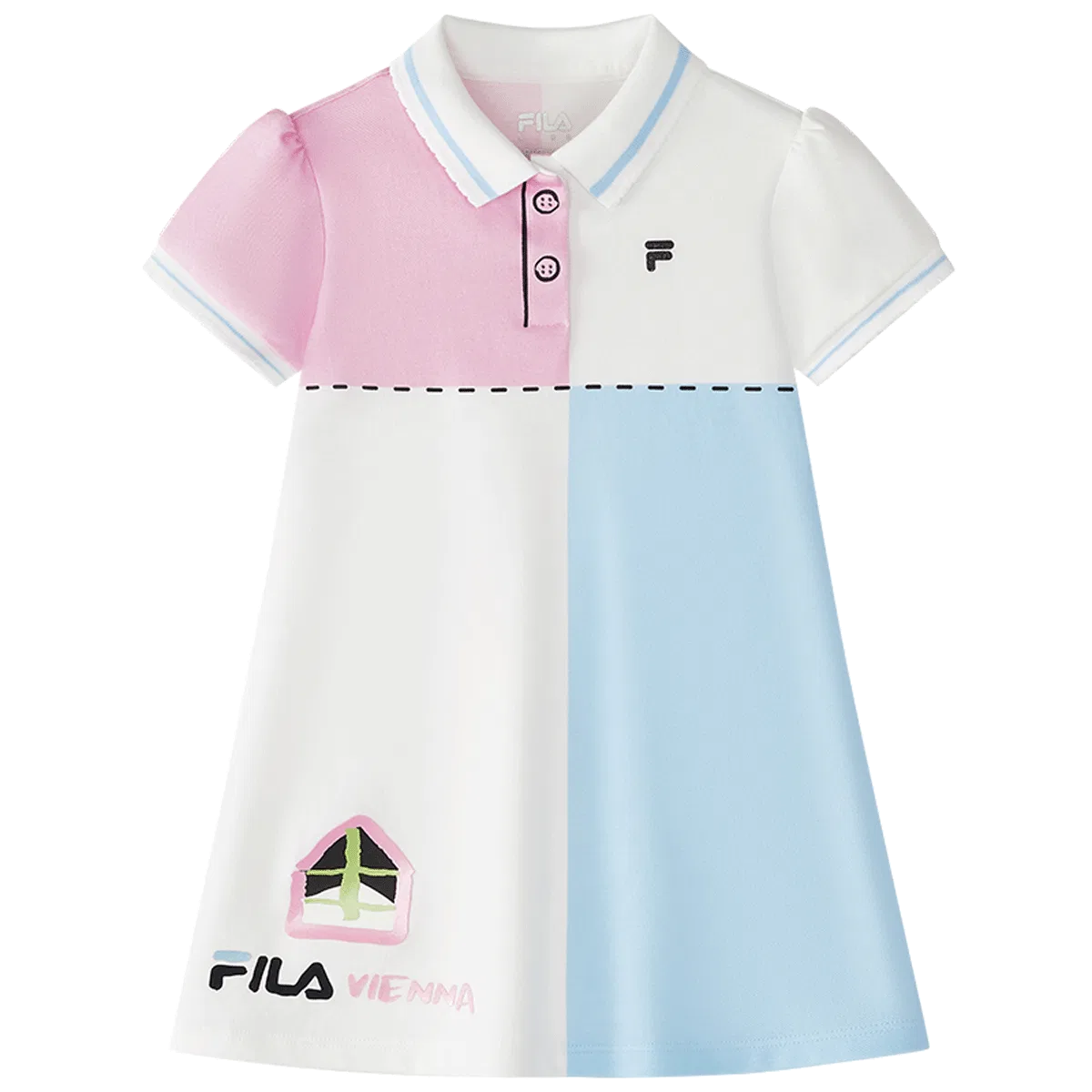 Платье Standard White для детей 3-7 лет FILA KIDS