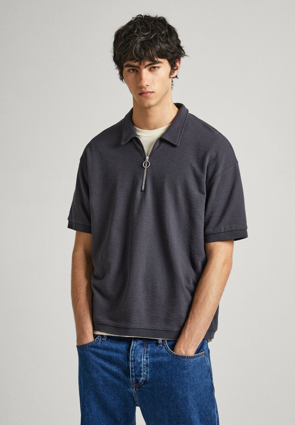 

Рубашка-поло Pepe Jeans, цвет phantom grey