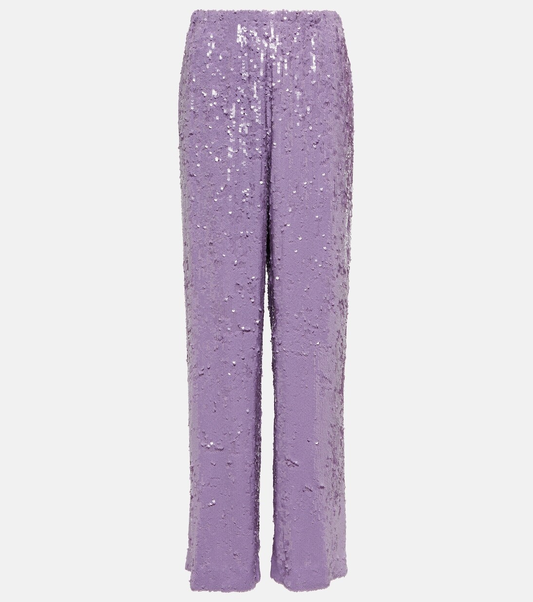 

Прямые брюки с пайетками Dries Van Noten, фиолетовый