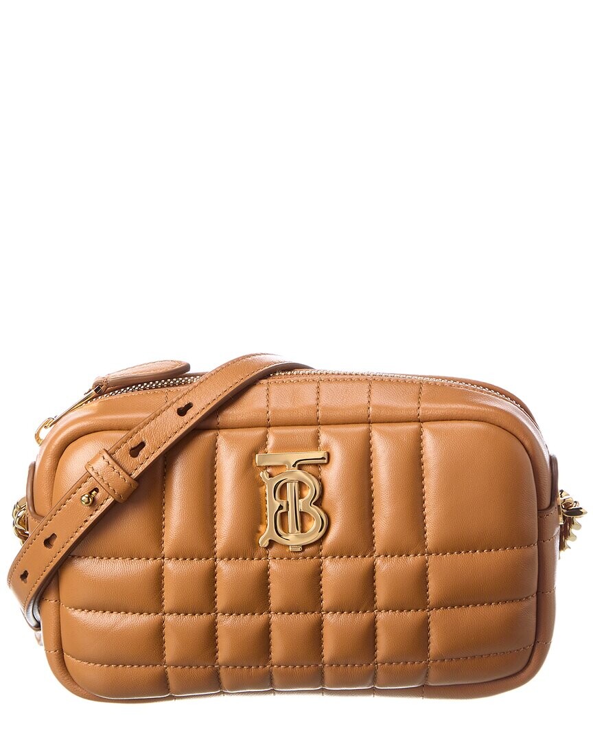 

Миниатюрная кожаная сумка для фотоаппарата Burberry Lola, коричневый