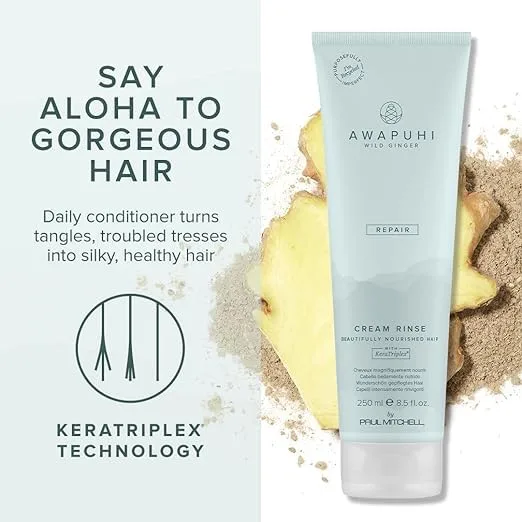 Ополаскиватель-крем Awapuhi Wild Ginger от Paul Mitchell: распутывает и восстанавливает сухие, поврежденные и окрашенные волосы. 251 мл (.) — фото 3