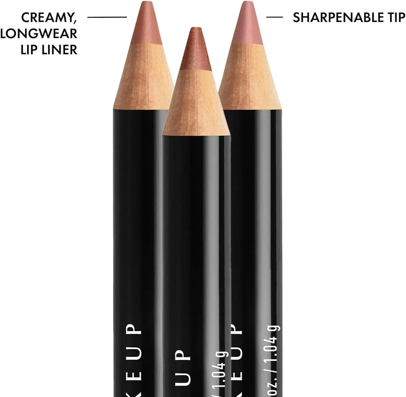 Карандаш для губ NYX Professional Makeup Slim Lip Pencil, набор из 3 шт., оттенки Peakaboo Neutral, Nude Pink, Ever — фото 2