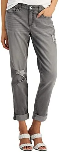 

International Concepts INC Женские джинсы Mid Rise Ripped Straight Leg