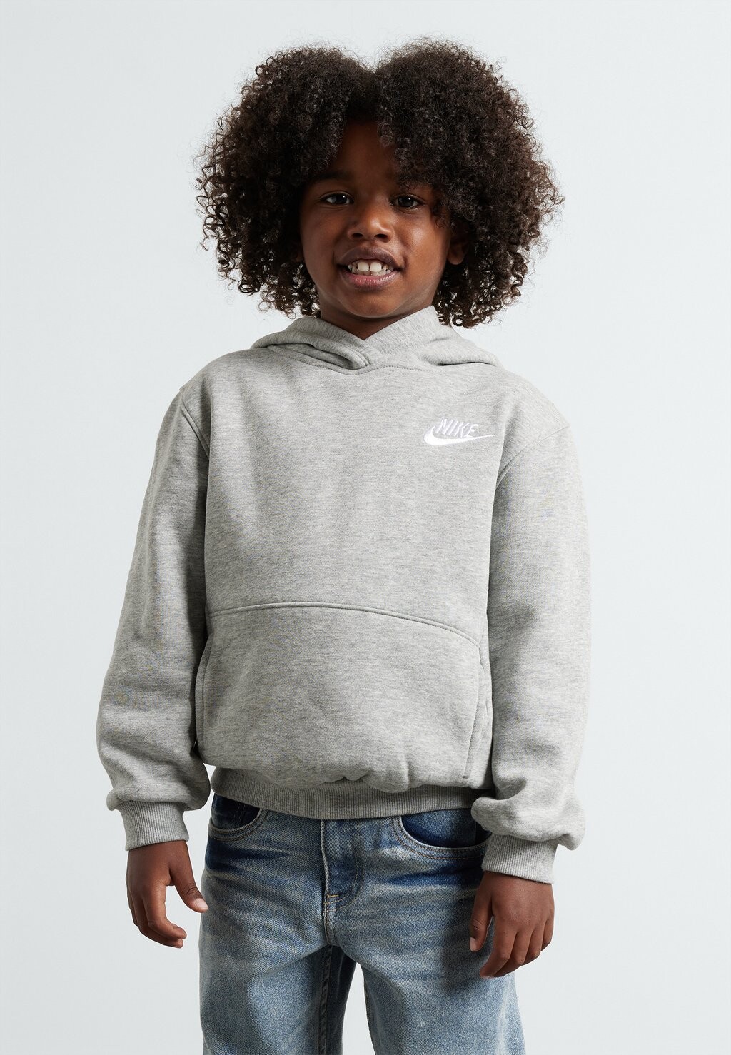 Толстовка с капюшоном CLUB UNISEX Nike, пестрый серый — фото 4