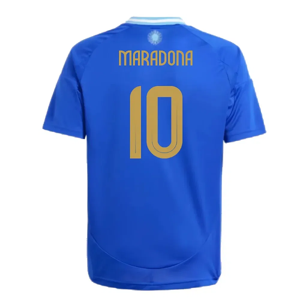 Футбольная футболка Argentina Away Maradona 10 2024/25, синий — фото 2