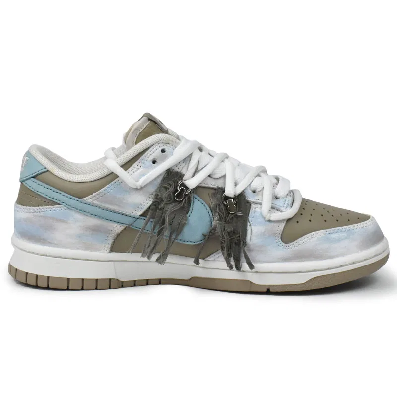 Кроссовки скейтбордические Nike Dunk Low Sea Breeze Fringe — фото 4