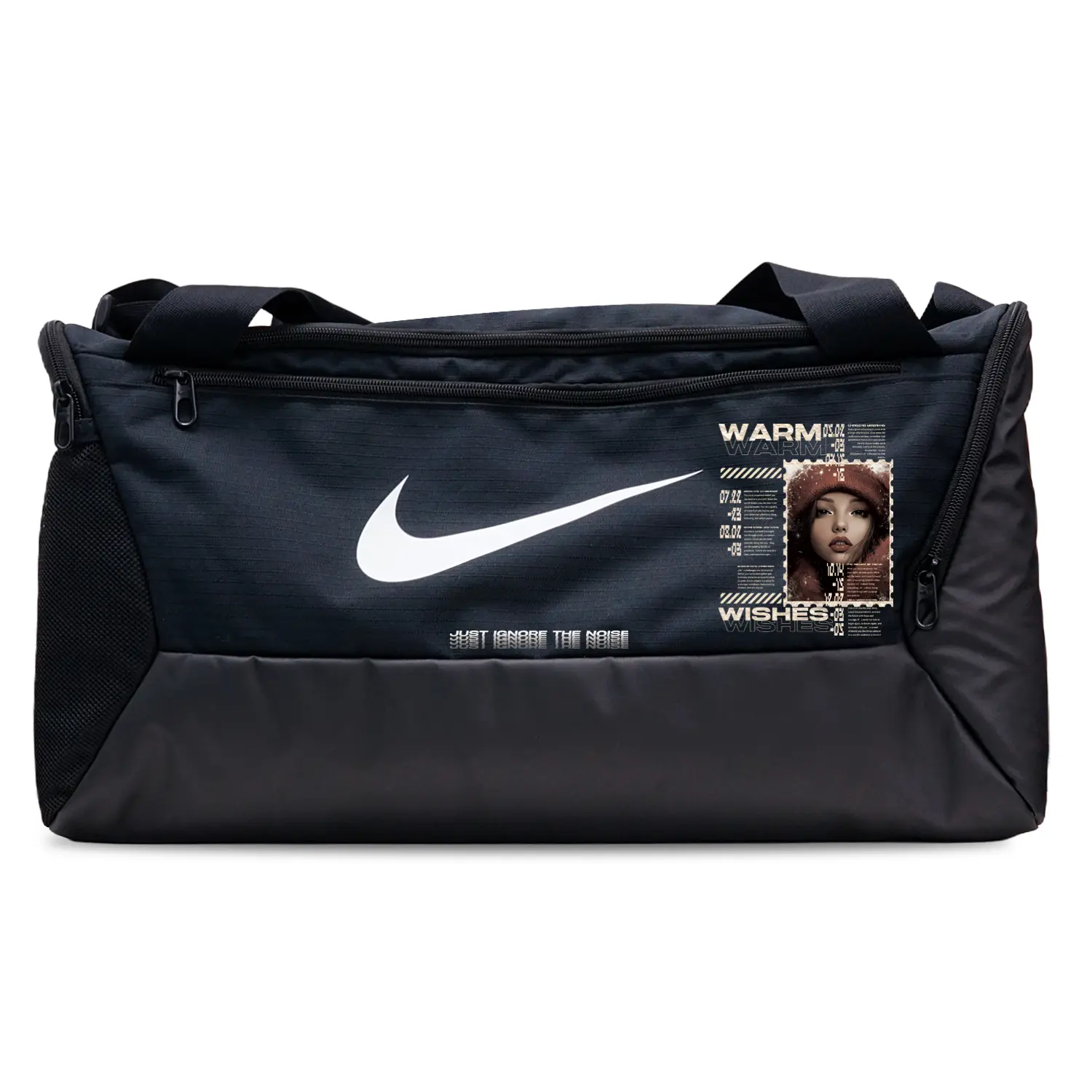 

Nike Тканевая баскетбольная сумка, Snowy Night Girl