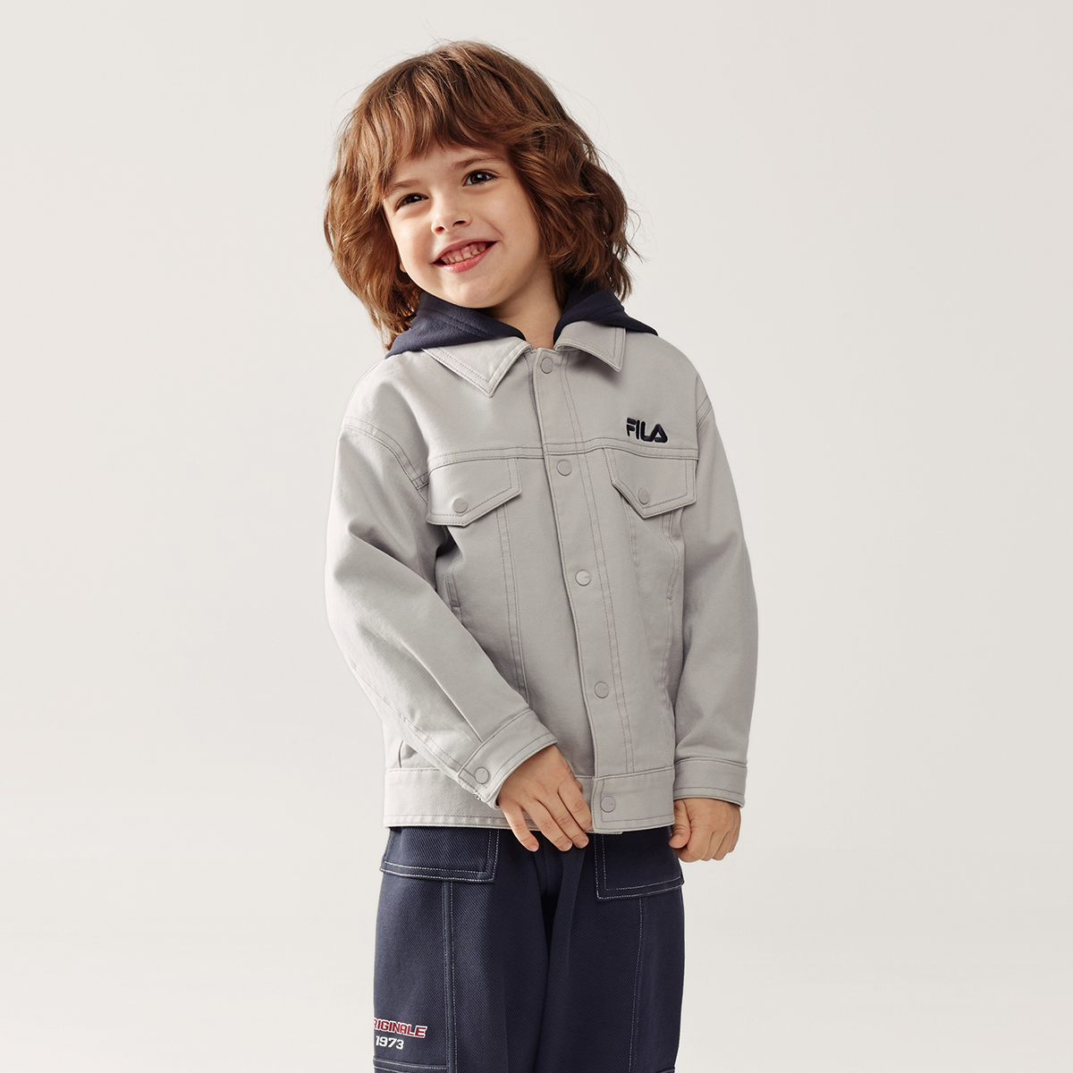 FILA KIDS Куртка Water Blue Gray Kids' — фото 3