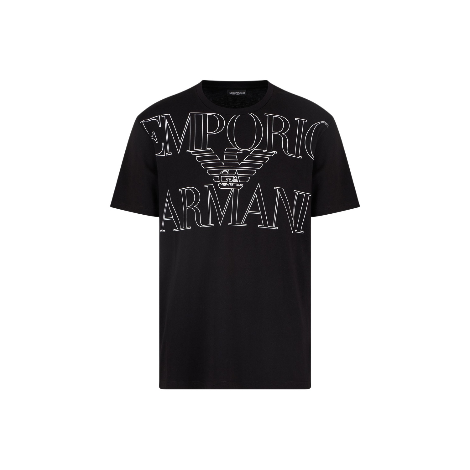 

Футболка Asv Beachwear из органического джерси с крупным логотипом EMPORIO ARMANI, черный