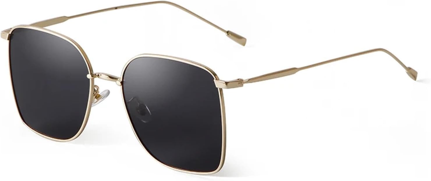 

Металлические квадратные солнцезащитные очки для мужчин и женщин, модные большие очки-авиаторы, классические черные очки-авиаторы для вождения и путешествий WNCKSQ, C3