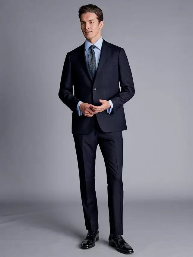 

Куртка Charles Tyrwhitt Slim Fit Wool Suit, темно-синий