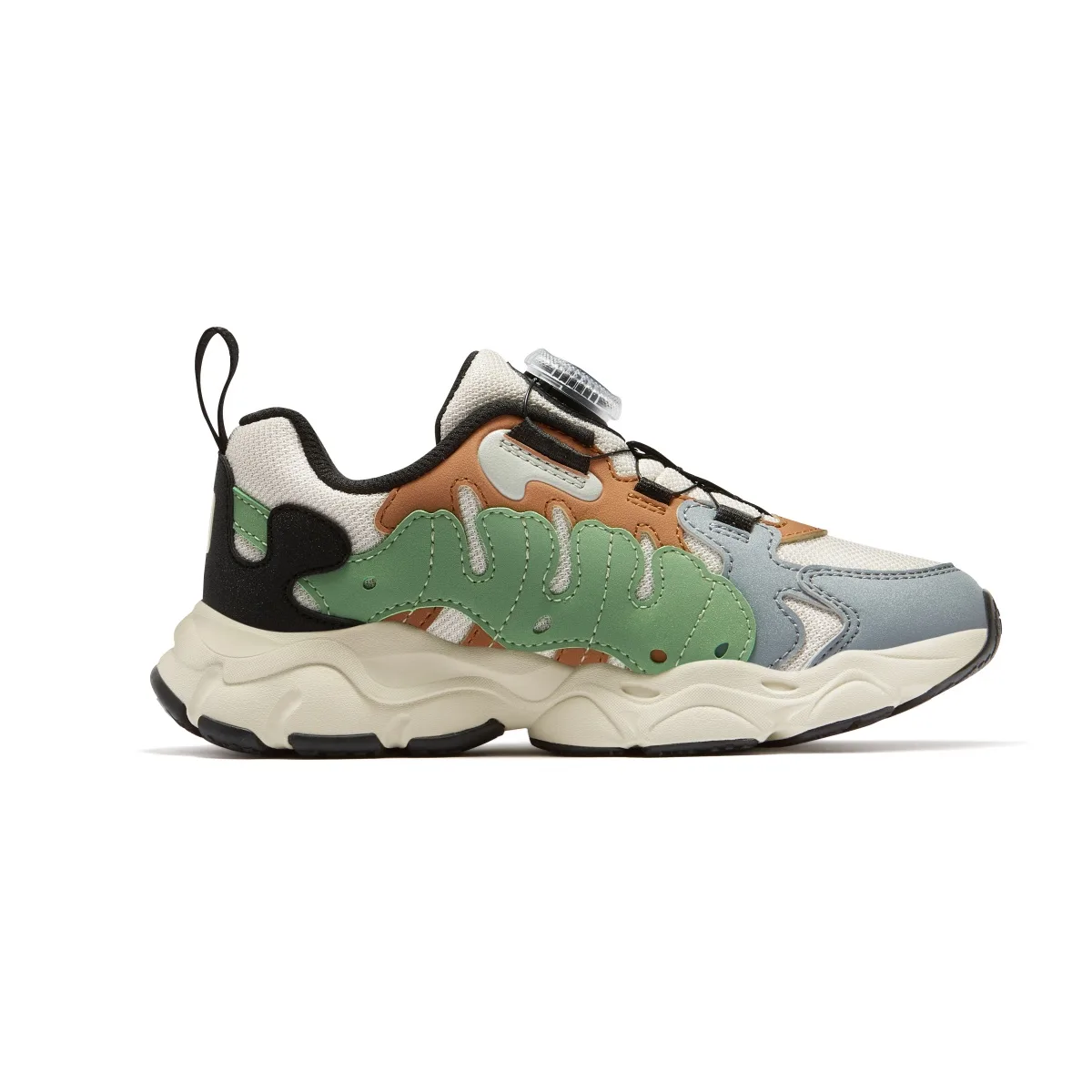 Детские повседневные кроссовки Heritage FHT FILA KIDS, Sand/Mistletoe Brown/Green — фото 3