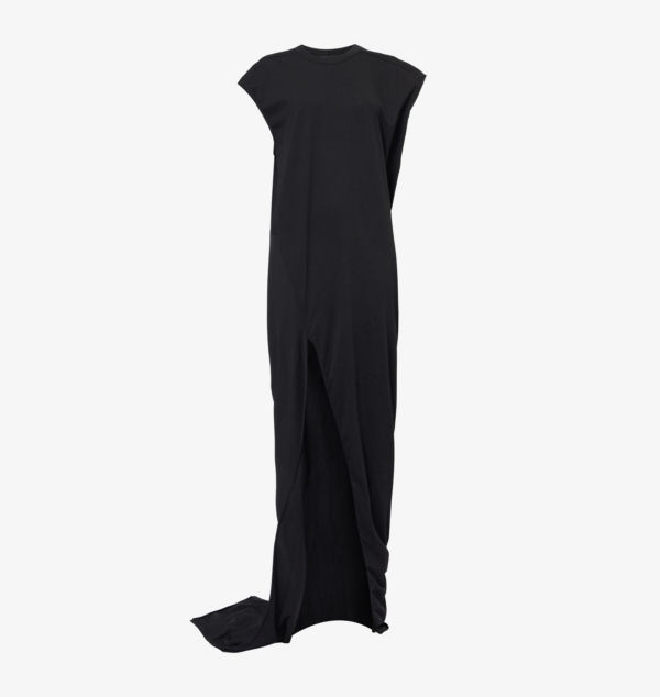 

Платье-Футболка макси Edfu свободного кроя из хлопкового трикотажа Rick Owens, черный