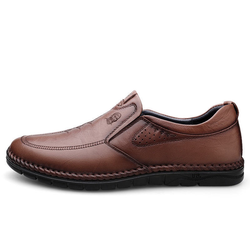 

LAORENTOU Мужские повседневные туфли мужские низкие топы коричневые, цвет Brown