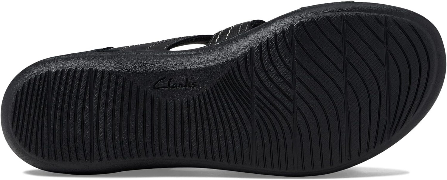 Сандалии на плоской подошве Laurieann Vine Clarks, черная кожа — фото 3