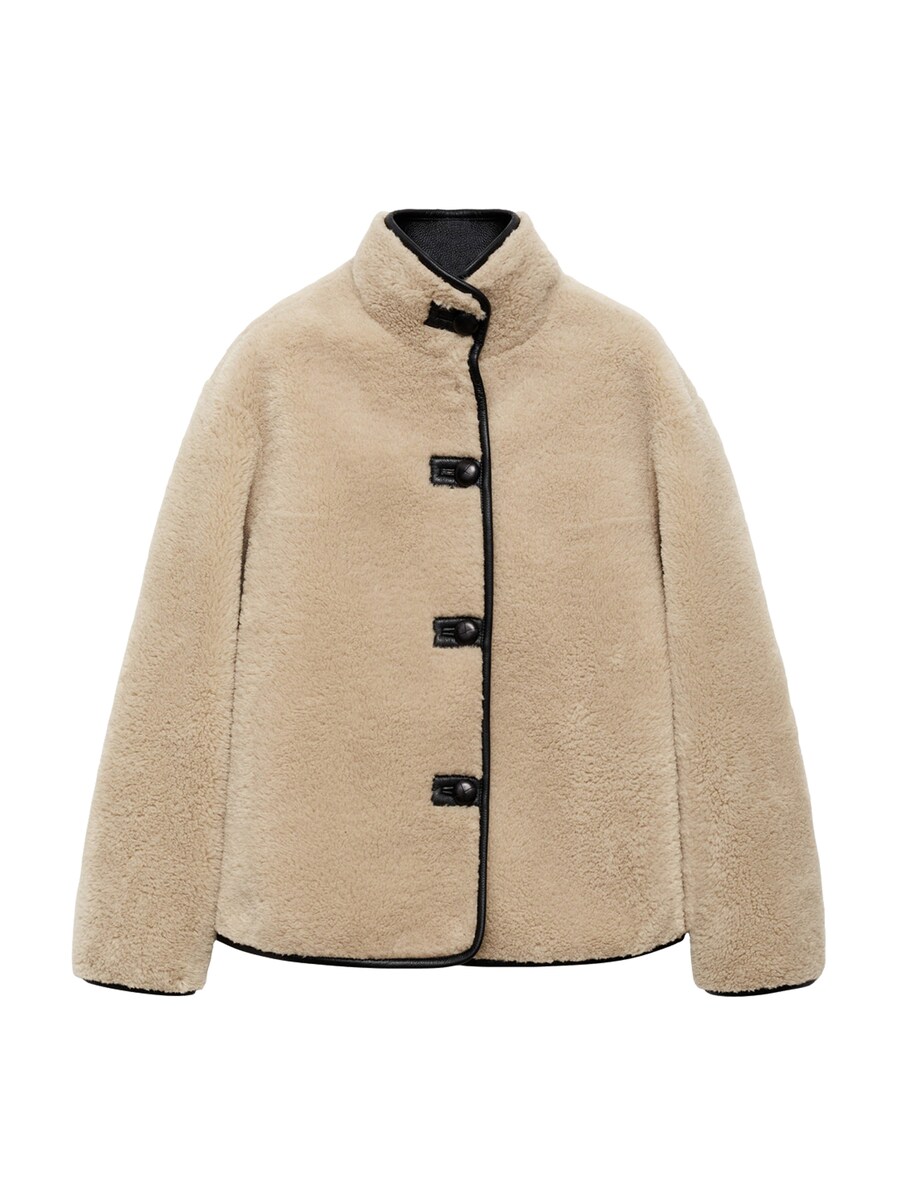 

Куртка MANGO Between-Season Jacket MOZART, кремовый