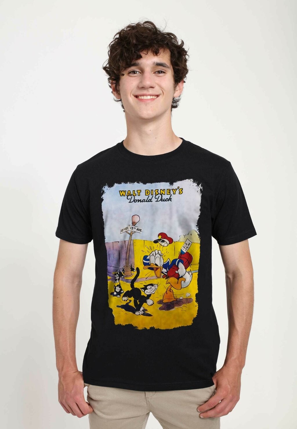 

Футболка с принтом Mickey Classic Unlucky Duck Unisex Disney, черный