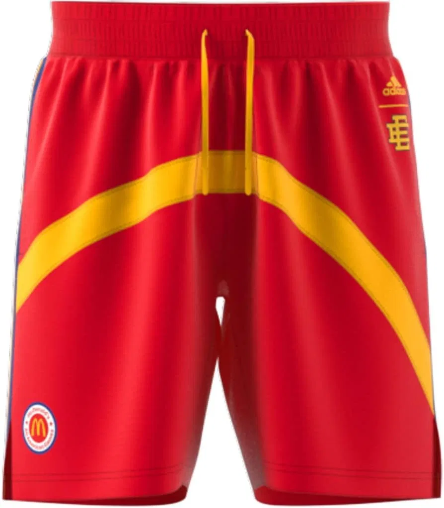 Шорты баскетбольные Adidas Men's Eric Emanuel McDonald's, красные