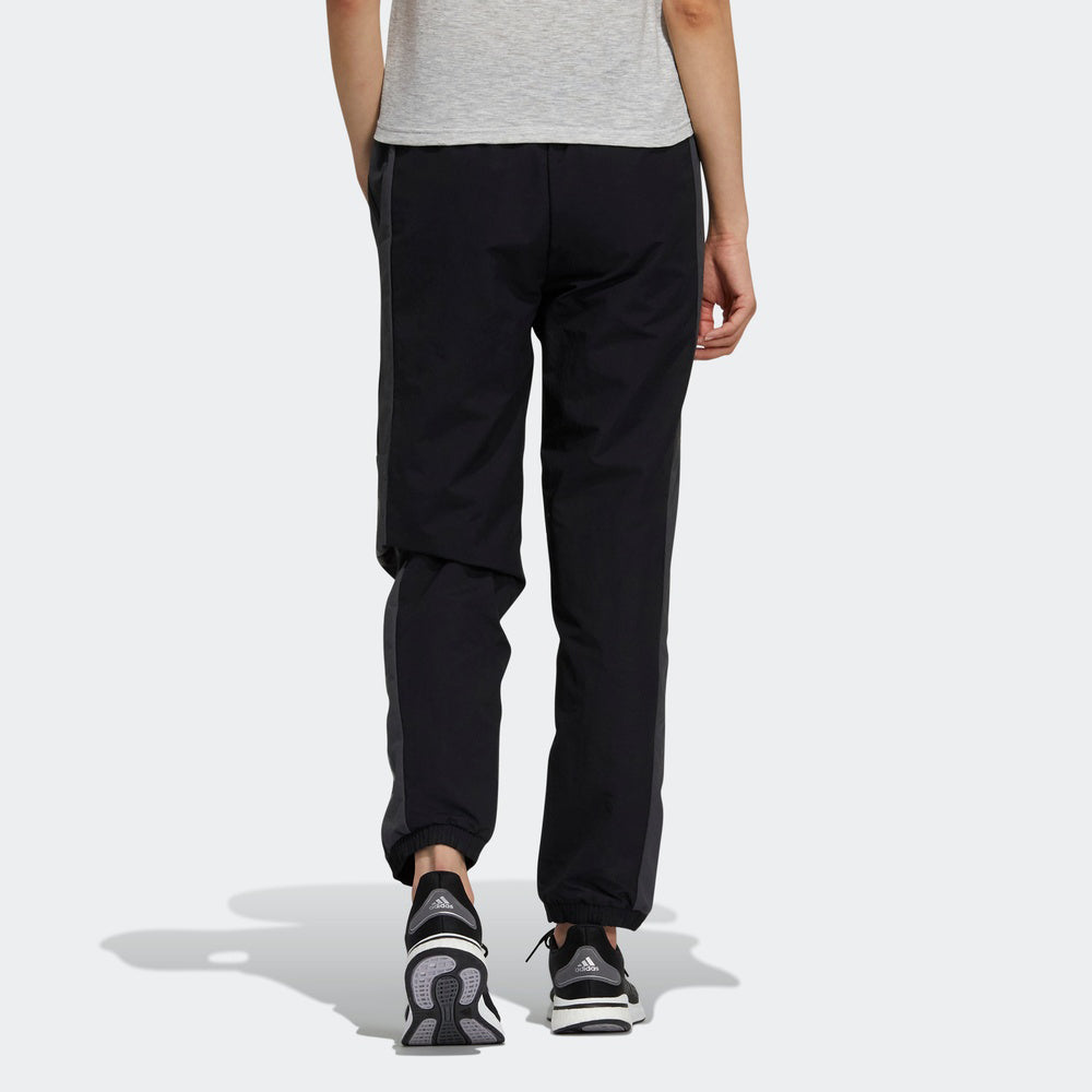 Брюки (WMNS) adidas FI Word WV Woven Trousers Black — фото 4