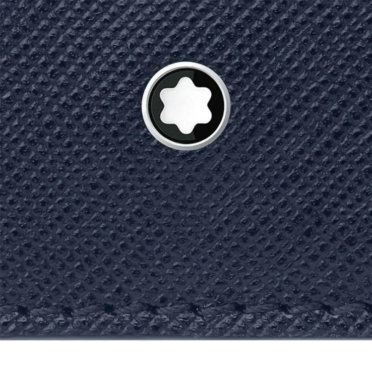 

Кожаный бумажник мужской синий MONTBLANC