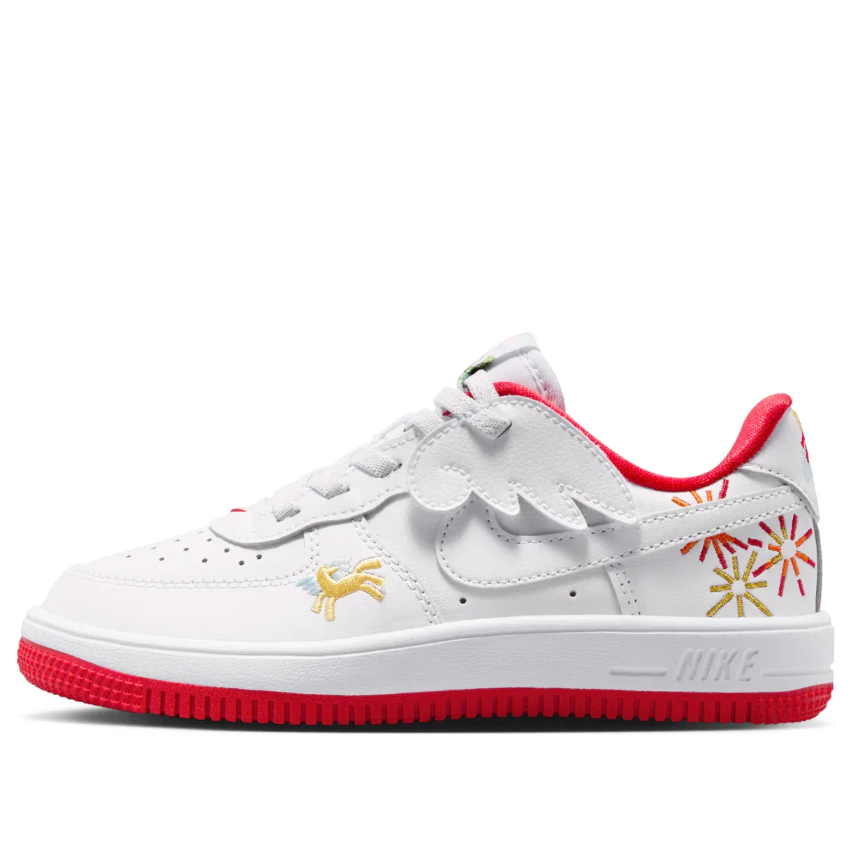 Кроссовки Nike Force 1 Low EasyOn 'Год необузданной лошади' IQ1136-111, белый