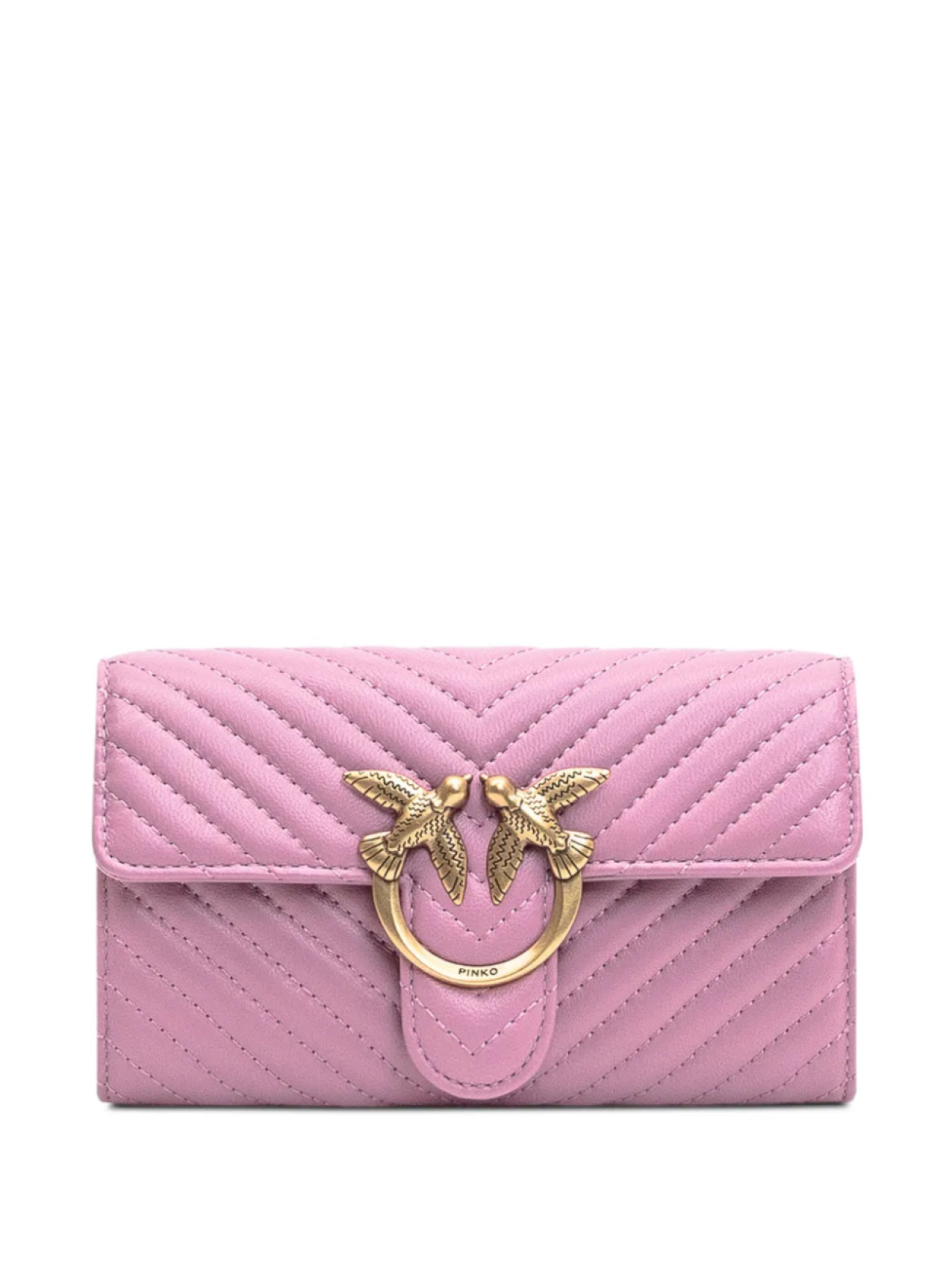 

Стеганый кошелек на цепочке Love One PINKO, розовый