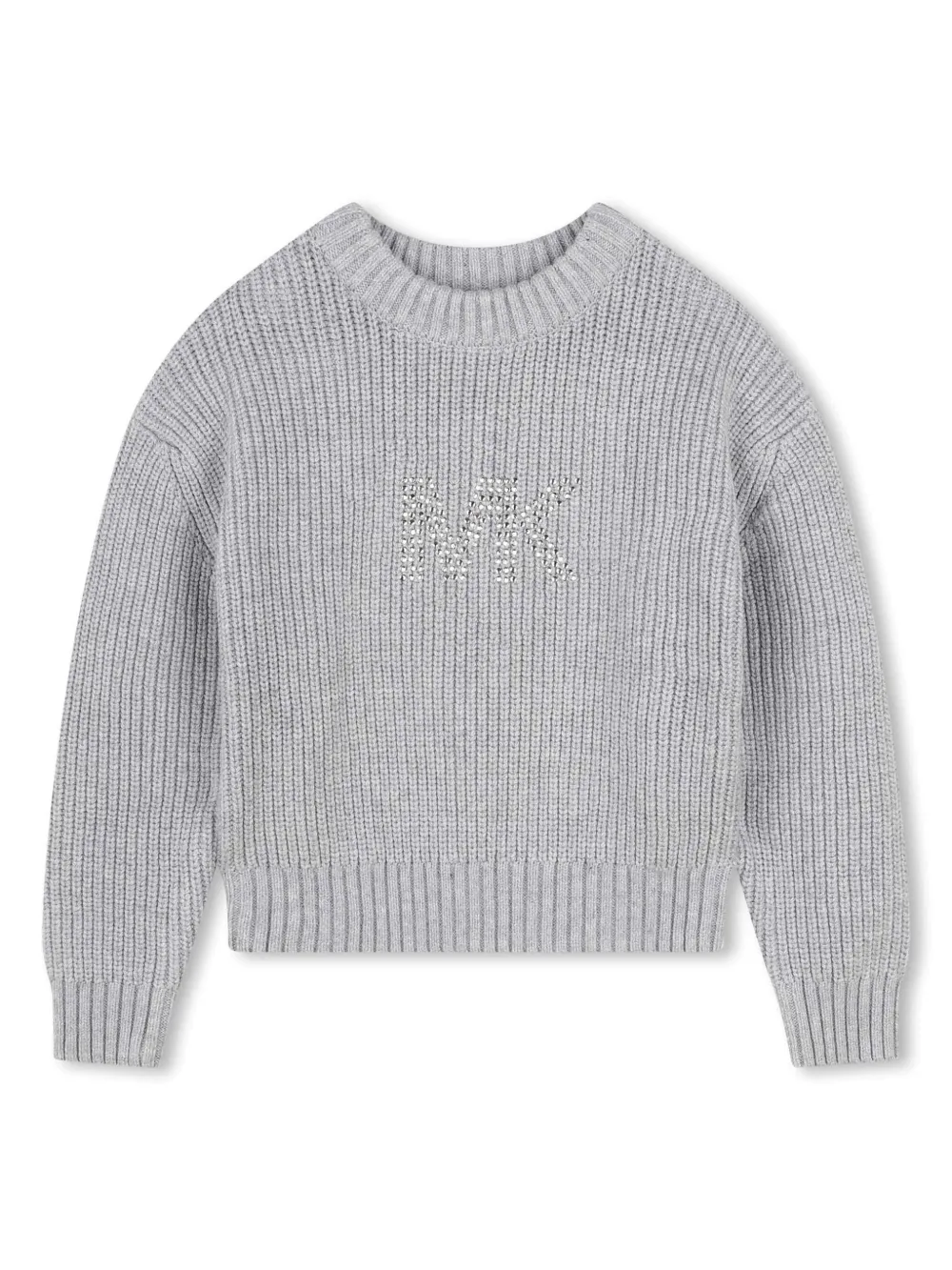 

Джемпер в рубчик с логотипом Michael Kors Kids, серый