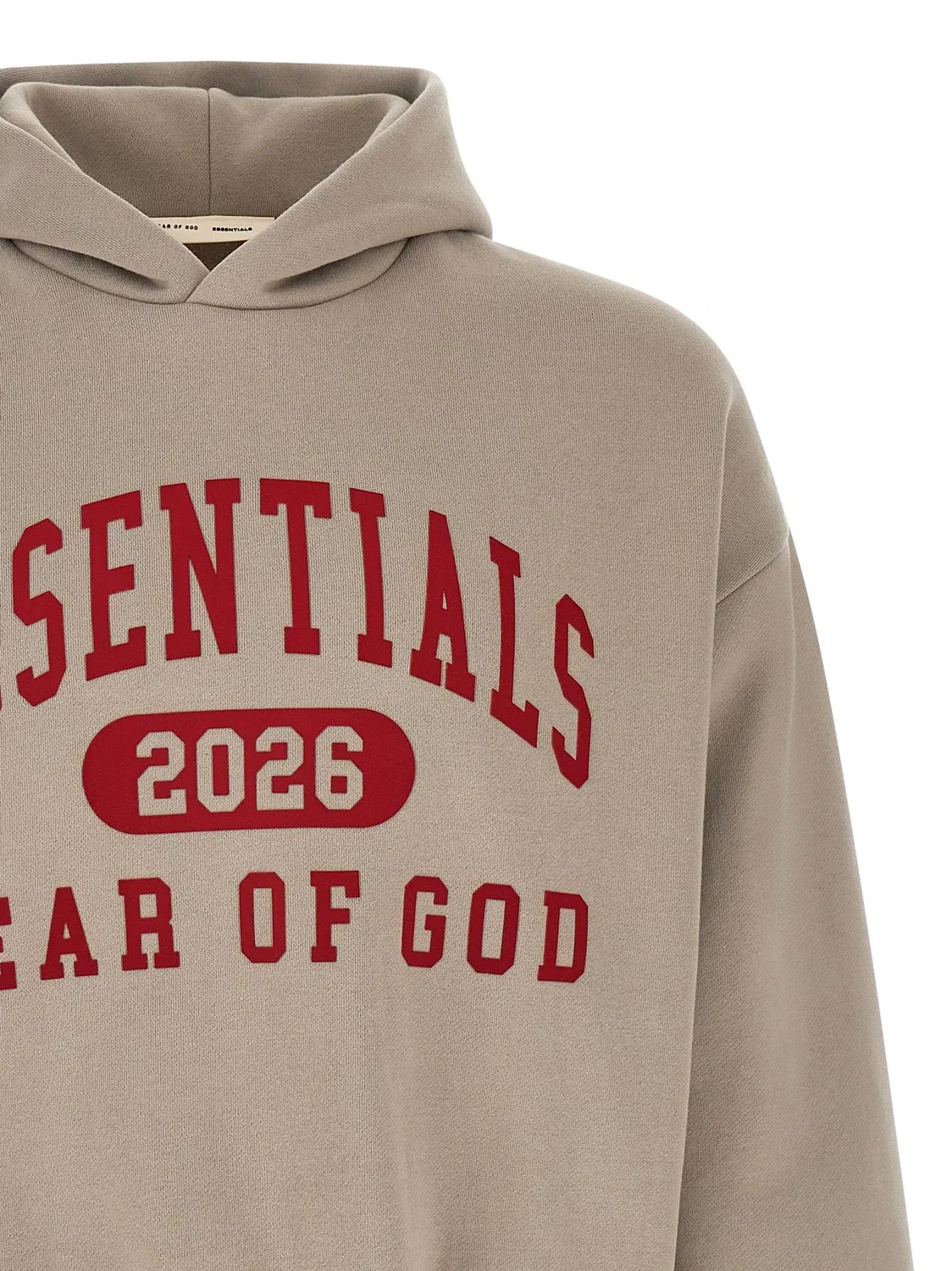 Классическое худи FEAR OF GOD ESSENTIAL, серый — фото 3