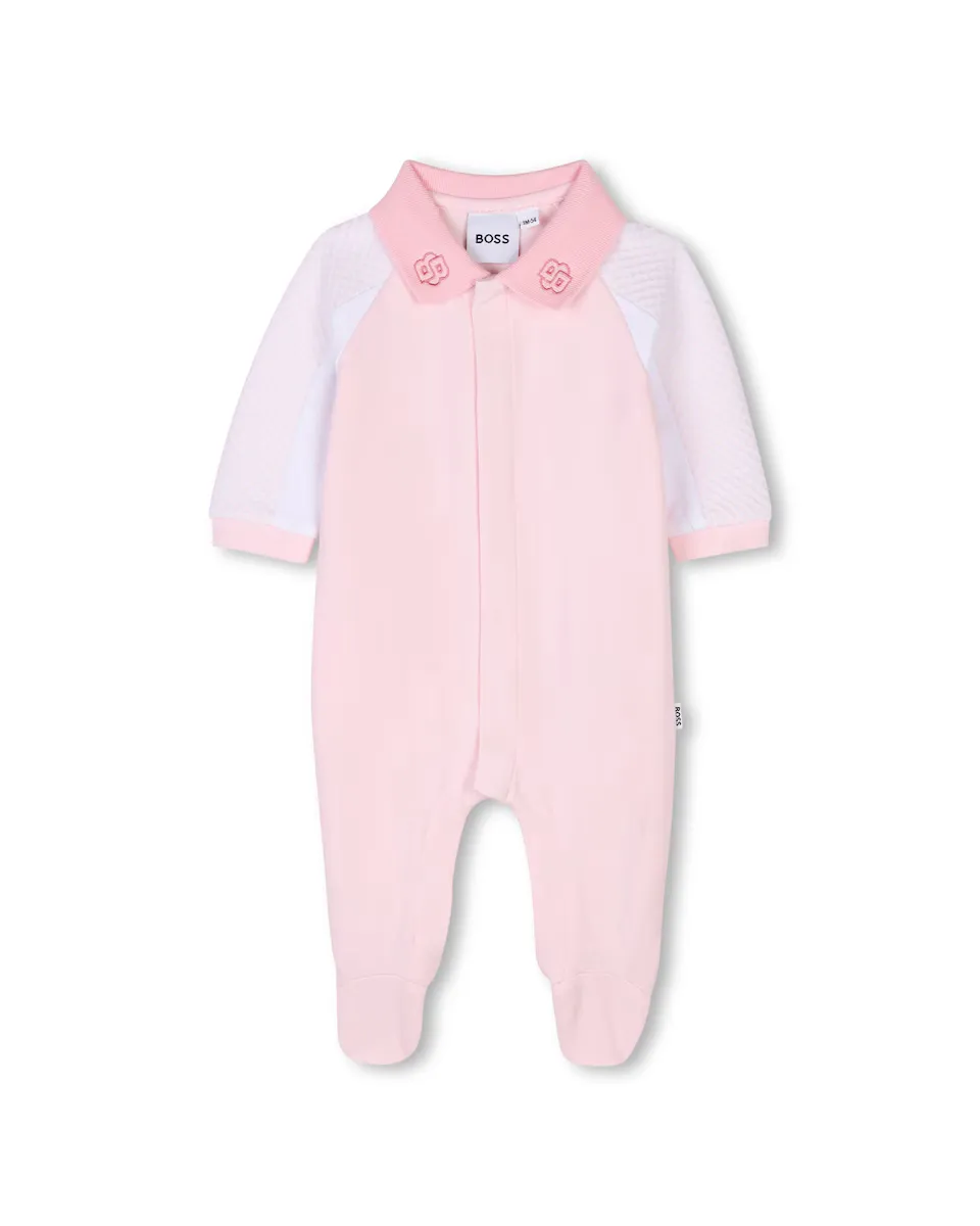 

Пижама для девочки в розовом цвете с длинными рукавами BOSS Kidswear, цвет Rosa