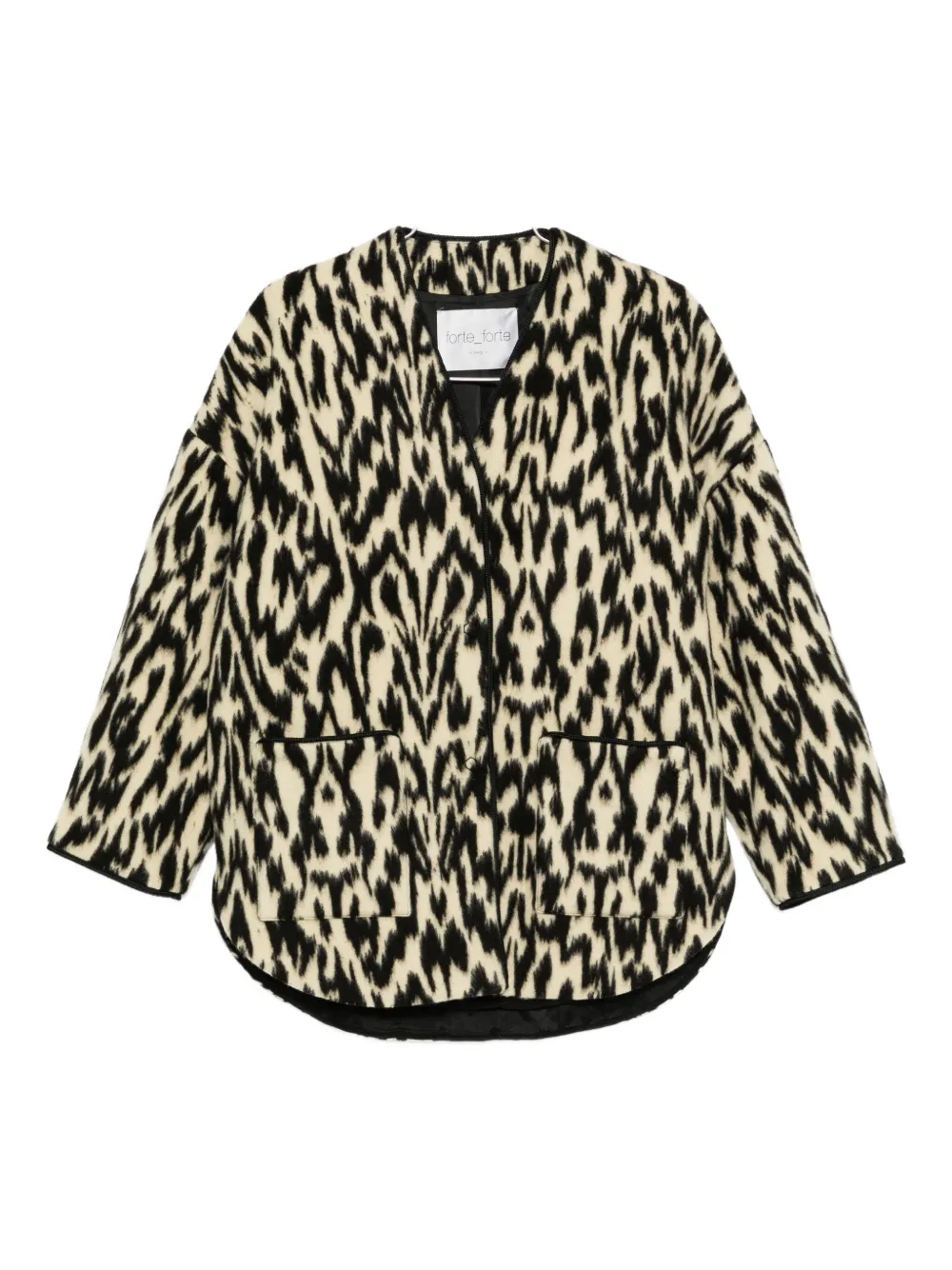 

Пальто с анималистичным принтом Forte Forte, нейтральный