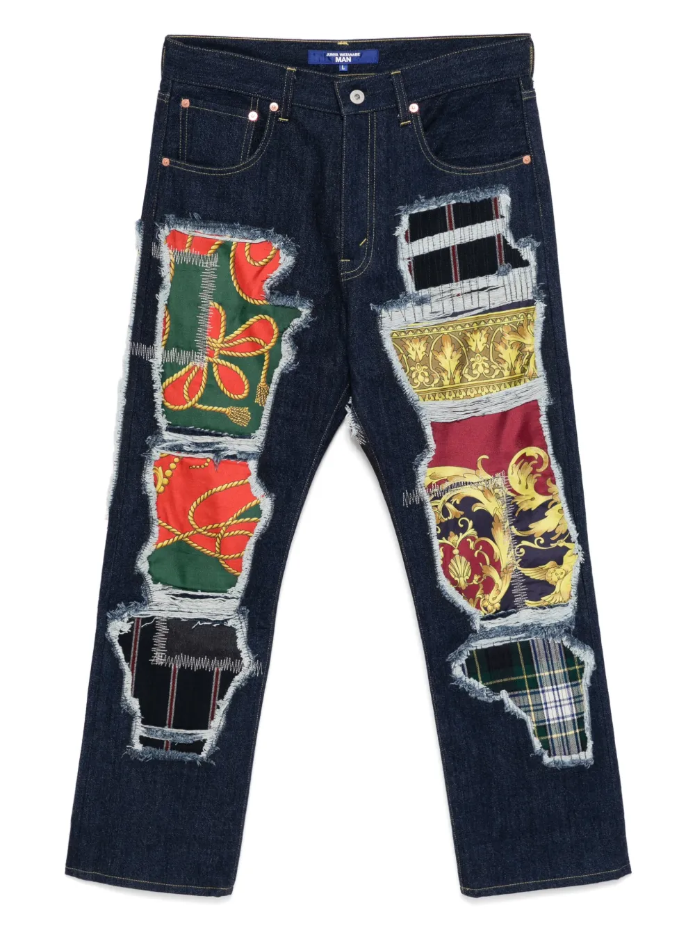 

Пэчворк джинсы Junya Watanabe MAN, синий