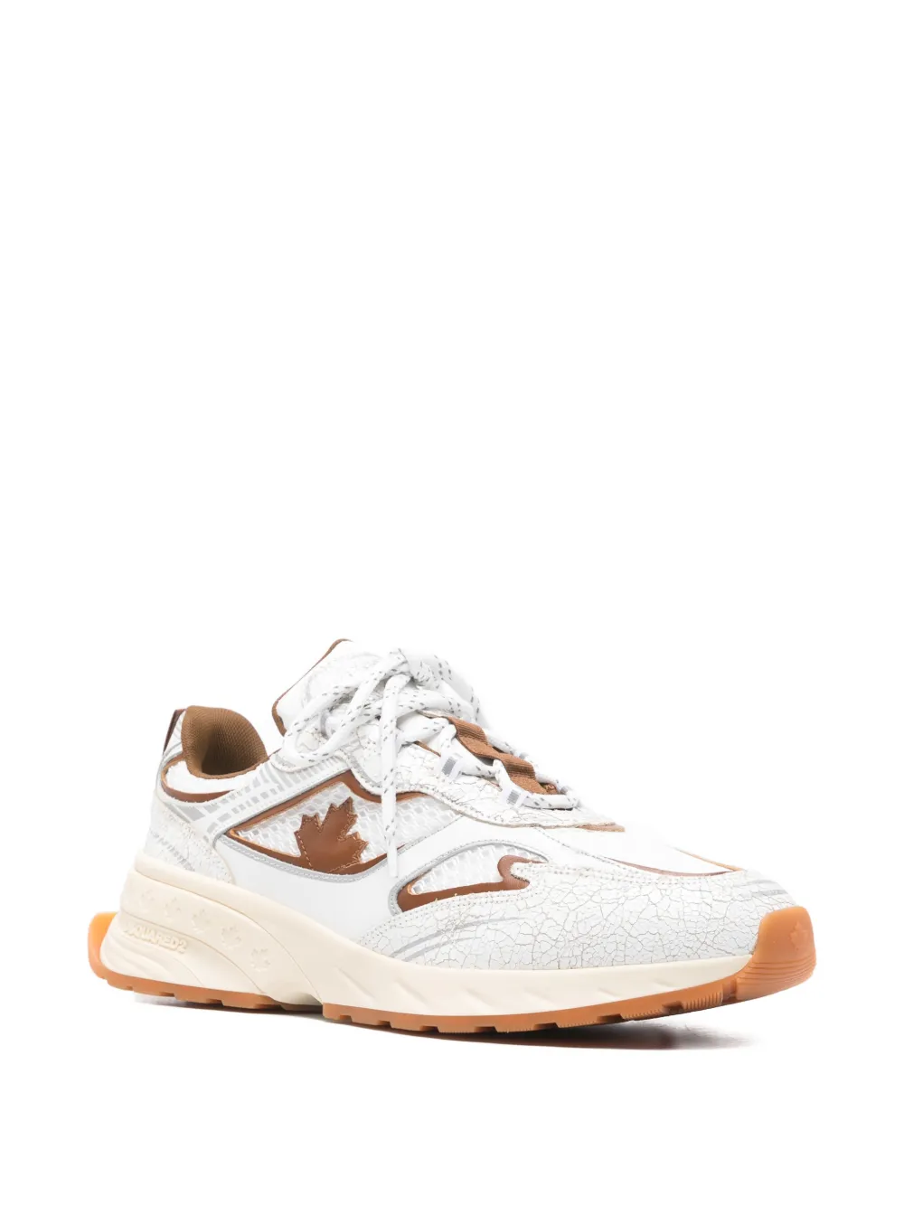 Кроссовки Sprinter из кожи с шнуровкой Dsquared2, белый — фото 2