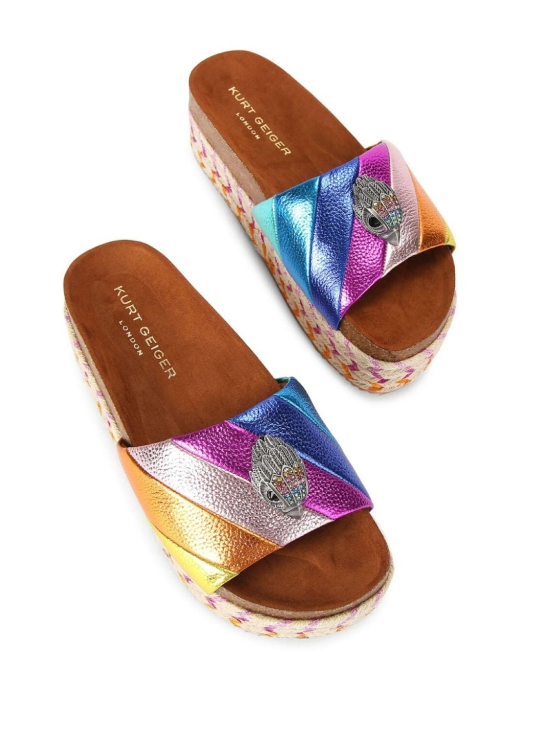 

Kurt Geiger London сандалии Kensington на платформе, розовый