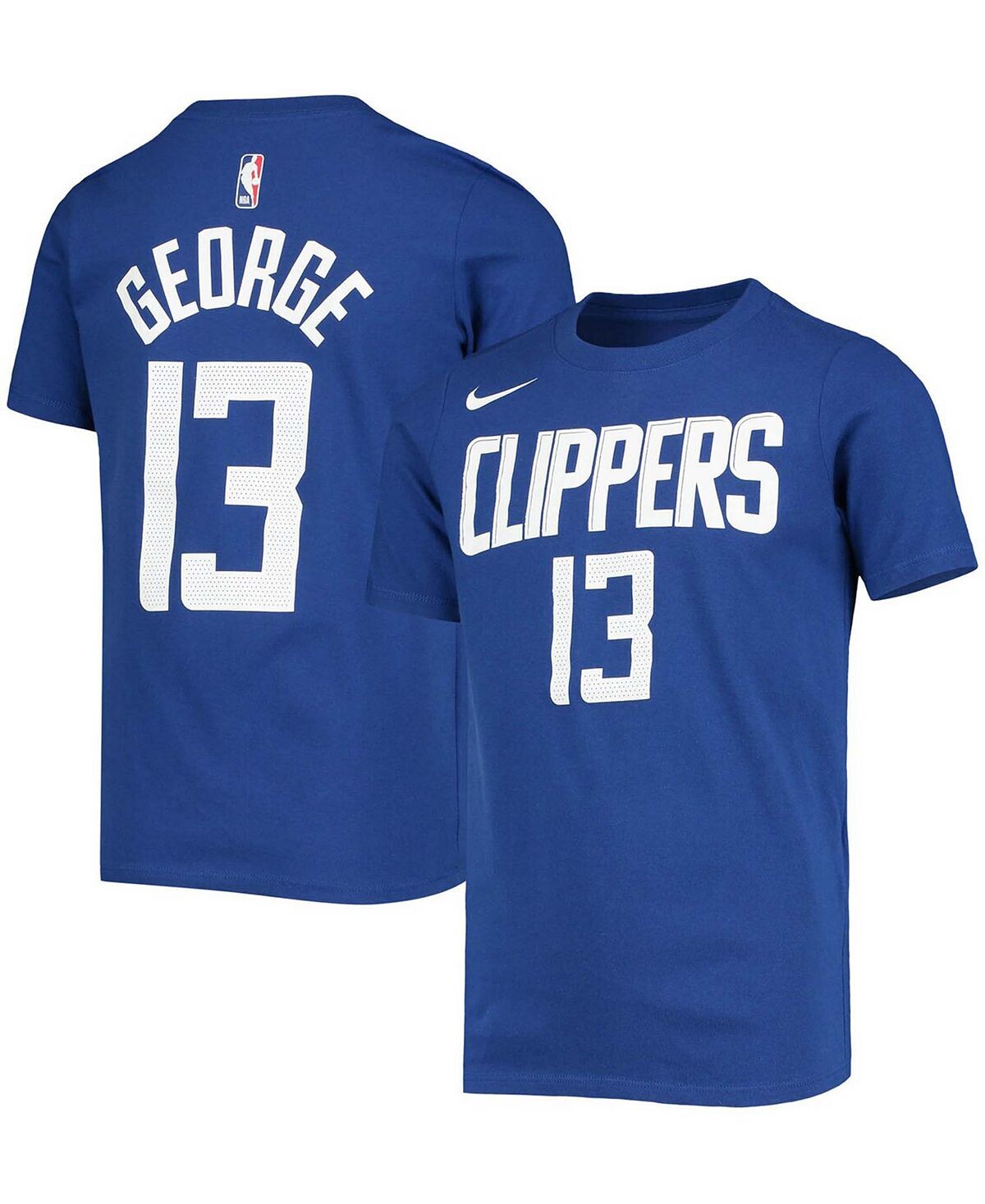 

Футболка с логотипом Big Boys Paul George Royal LA Clippers, именем и номером. Nike