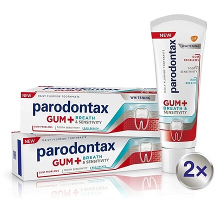 

Parodontax Зубная паста Gum And Sensitive Whitening Duo 2 X 75 мл